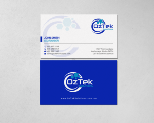 Design de Carte de Visite par chandrayaan.creative pour OzTek Solutions | Design : #17088862