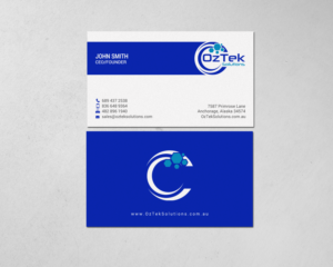 Design de Carte de Visite par chandrayaan.creative pour OzTek Solutions | Design : #17088863
