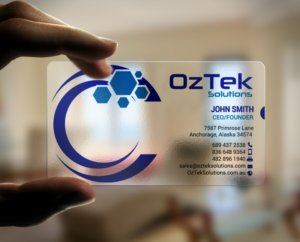 Design de Carte de Visite par chandrayaan.creative pour OzTek Solutions | Design : #17088865