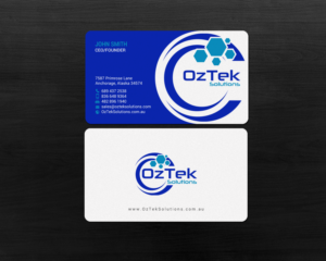 Business Card Design by chandrayaan.creative for OzTek Solutions | Design: #17088869