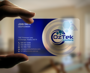 Business Card Design by chandrayaan.creative for OzTek Solutions | Design: #17088870
