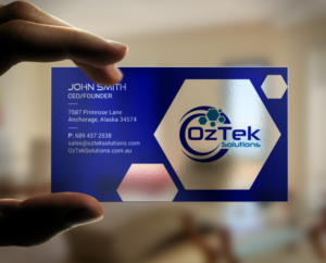 Business Card Design by chandrayaan.creative for OzTek Solutions | Design: #17089006