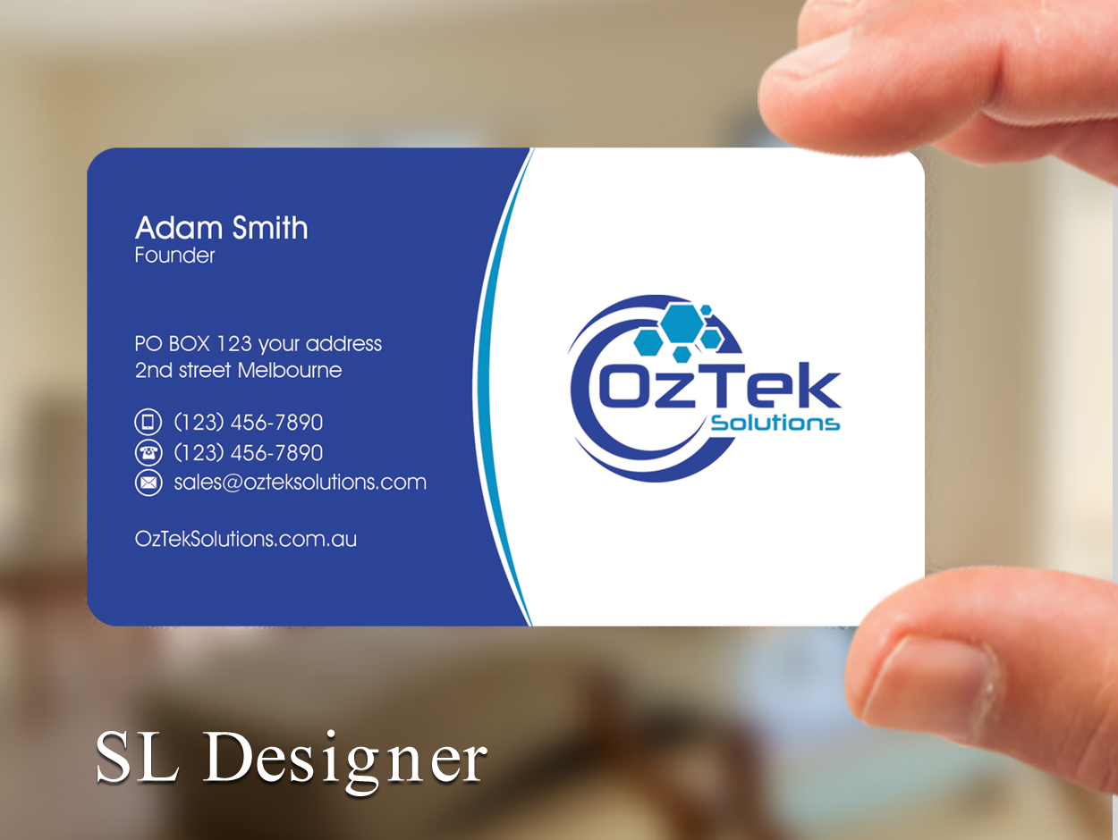 Business Card Design by SL Designer for OzTek Solutions | Design #17085468