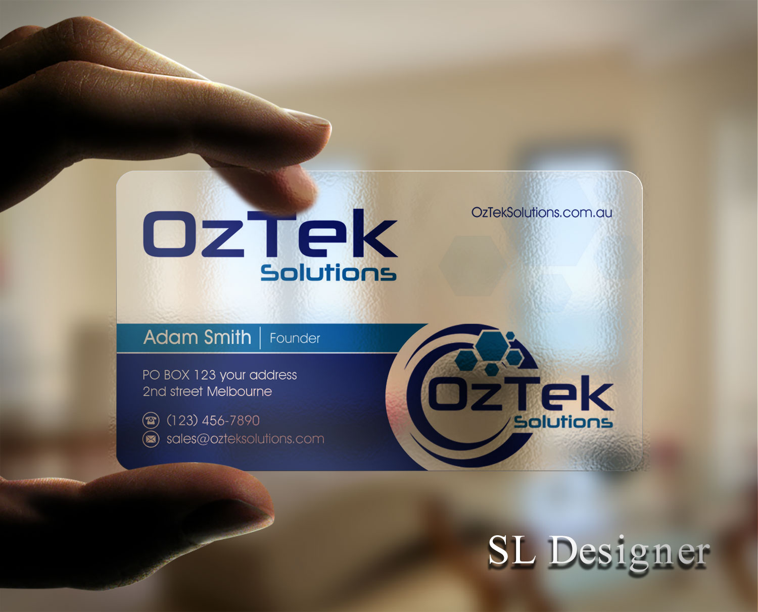 Business Card Design by SL Designer for OzTek Solutions | Design #17085477