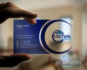 Business Card Design by SL Designer for OzTek Solutions | Design: #17085483