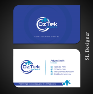 Business Card Design by SL Designer for OzTek Solutions | Design: #17085593
