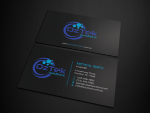 Business Card Design by Tripti Ranjan Gain for OzTek Solutions | Design: #17079221
