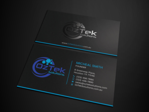 Business Card Design by Tripti Ranjan Gain for OzTek Solutions | Design: #17079224