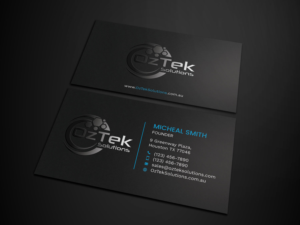 Business Card Design by Tripti Ranjan Gain for OzTek Solutions | Design: #17079239