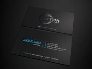 Business Card Design by Tripti Ranjan Gain for OzTek Solutions | Design: #17079240