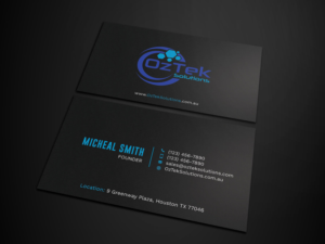Business Card Design by Tripti Ranjan Gain for OzTek Solutions | Design: #17079241