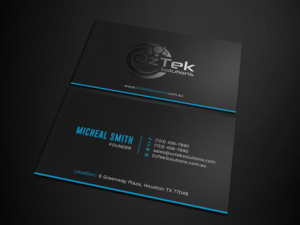 Business Card Design by Tripti Ranjan Gain for OzTek Solutions | Design: #17079243