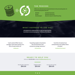 Filter Disposal Services | Web Design par Channel Studio