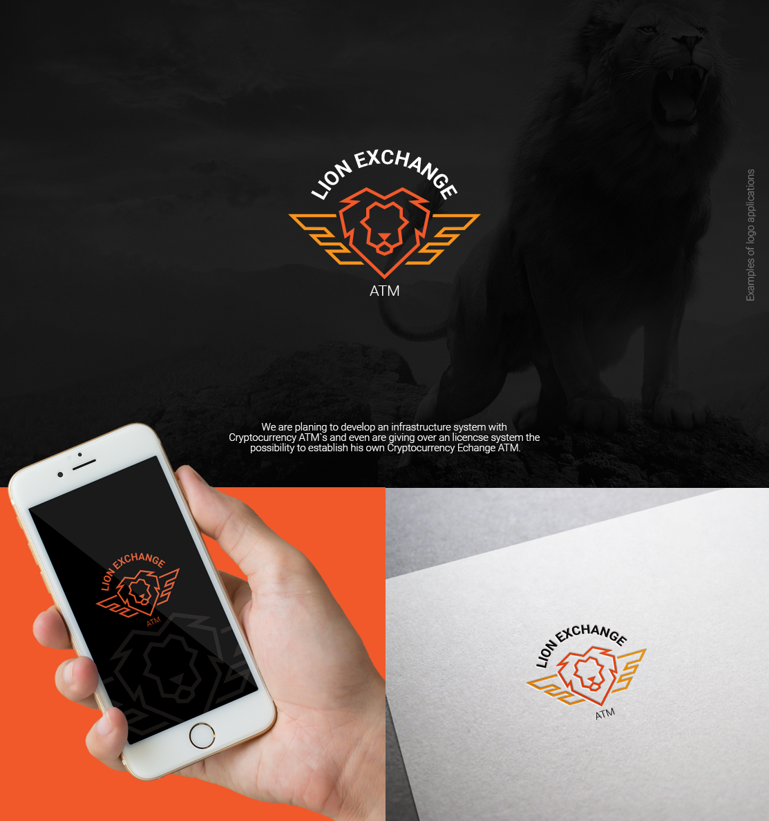 Diseño de Logo por Felipe Moura para Lion Exchange ATM | Diseño #17095099