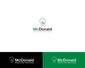Logo-Design von Deep Night für McDonald Electrical Services | Design: #17115716