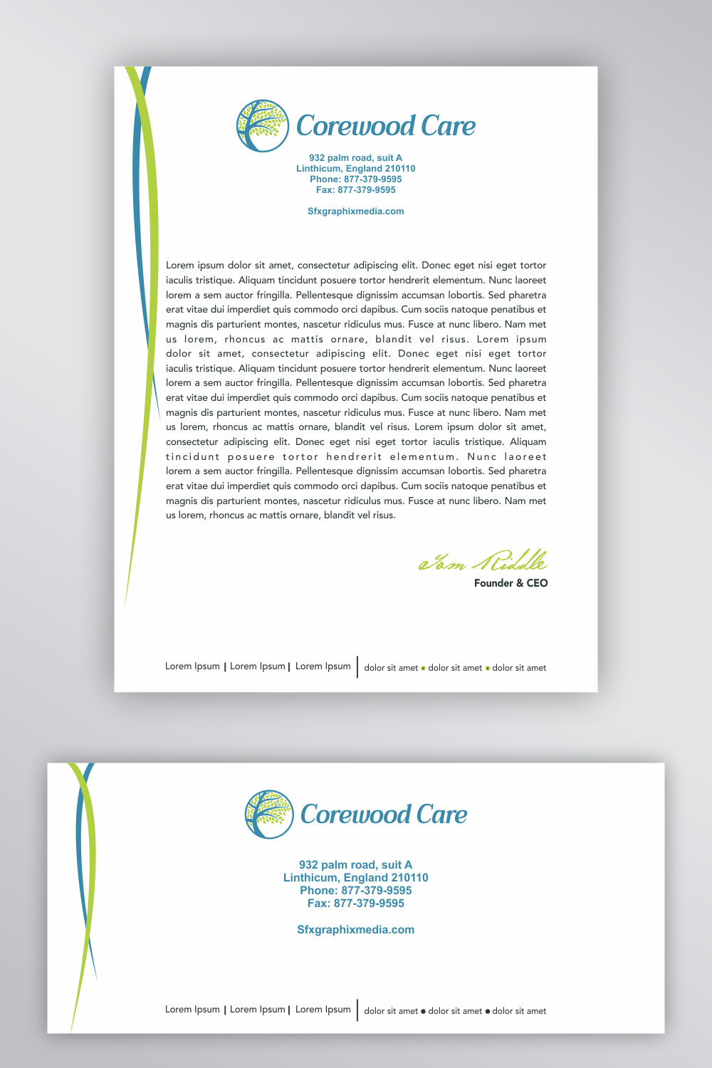 elegant letterhead design