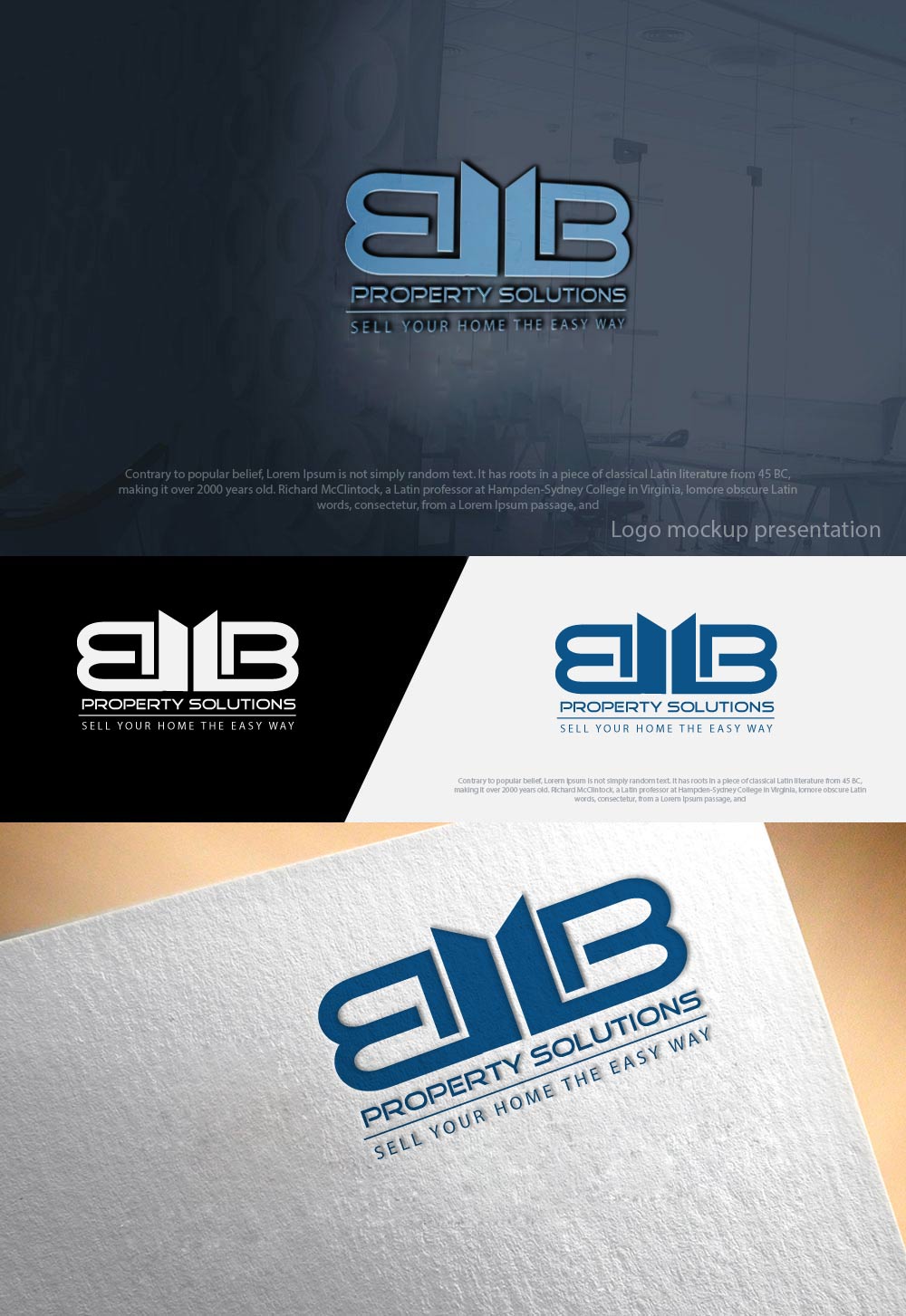 Logo Design by zebronicgraphic for BMB PROPERTY SOLUTIONS  | Design #17102034