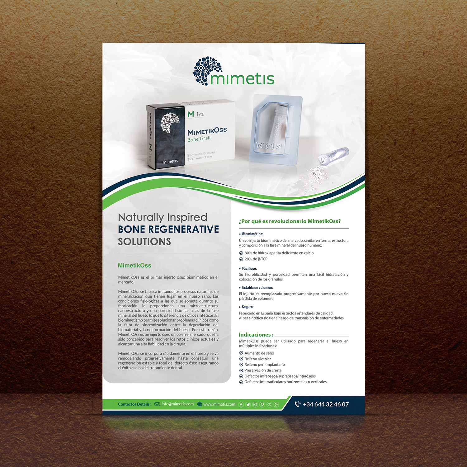 Flyer Design by debdesign for Mimetis Biomaterials | Design #17113111