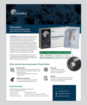 Flyer Design by sun_design for Mimetis Biomaterials | Design #17159271