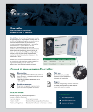 Flyer-Design von sun_design für Mimetis Biomaterials | Design: #17167222