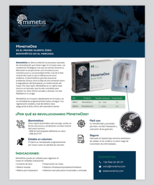 Flyer-Design von sun_design für Mimetis Biomaterials | Design: #17172484