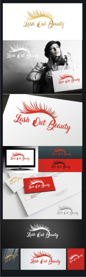 Logo Design by delu 003 for Lash out Beauty llc | Design: #17098107