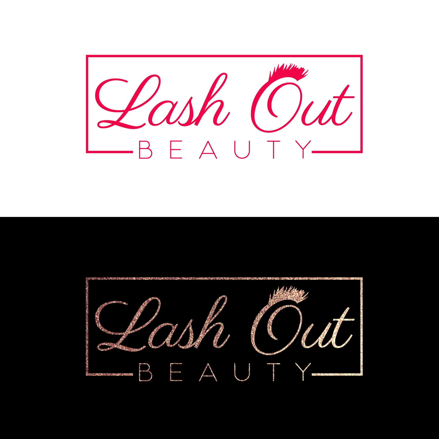 Logo Design by alexandranique for Lash out Beauty llc | Design #17127817