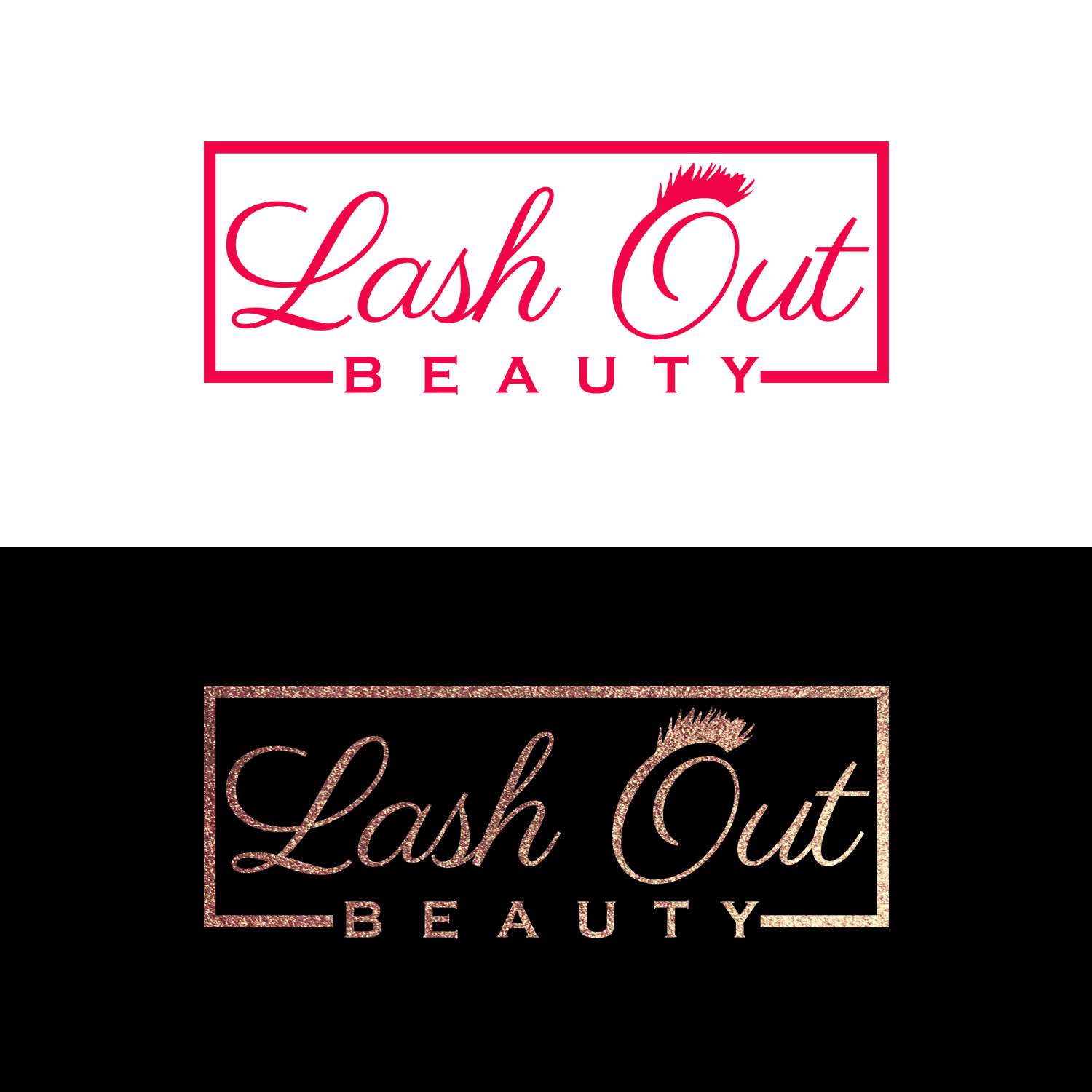 Logo Design by alexandranique for Lash out Beauty llc | Design #17131248