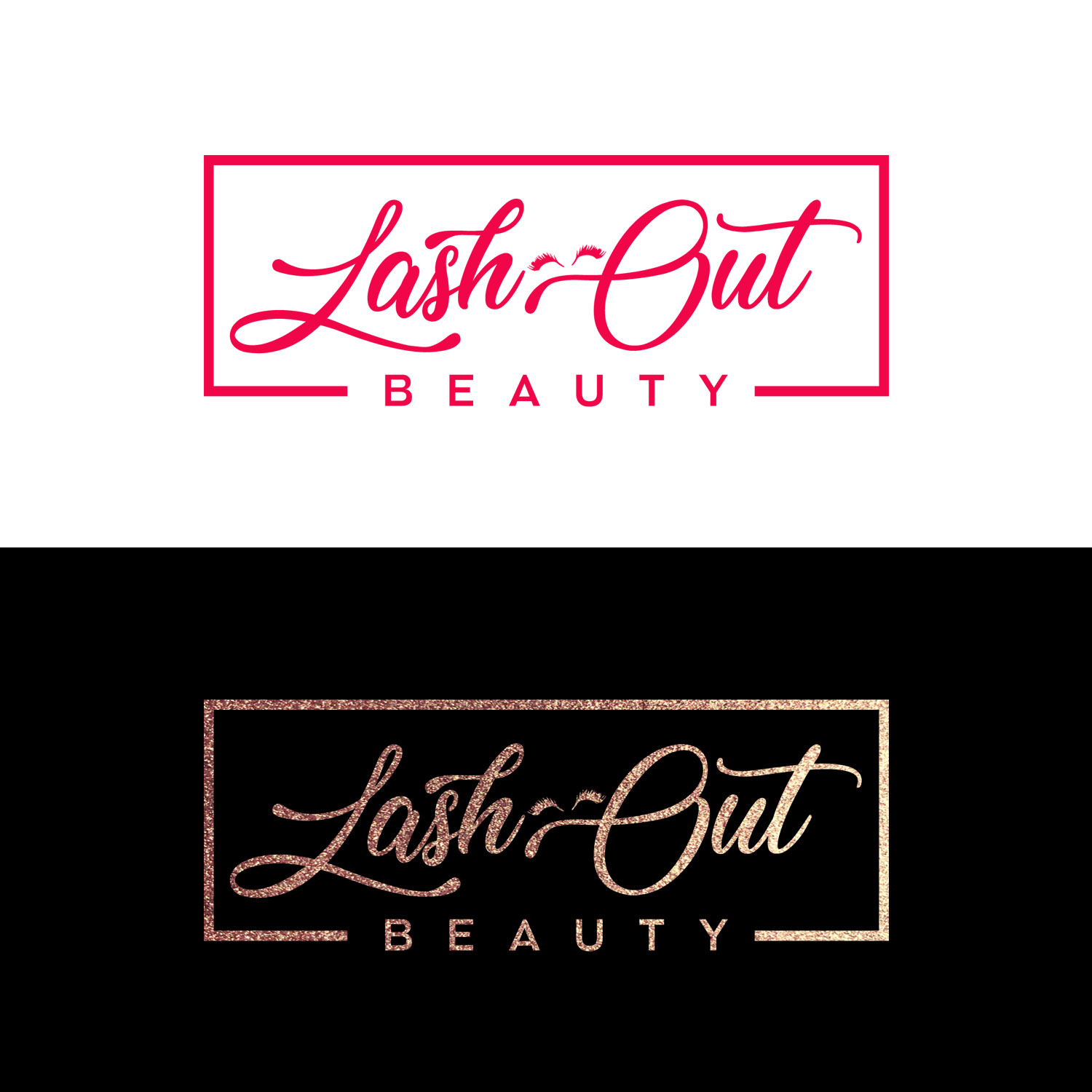 Logo Design by alexandranique for Lash out Beauty llc | Design #18060753