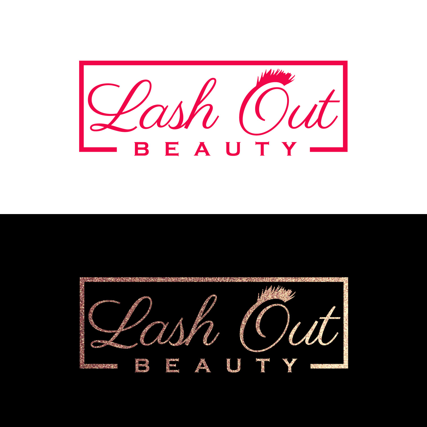 Logo Design by alexandranique for Lash out Beauty llc | Design #18066609