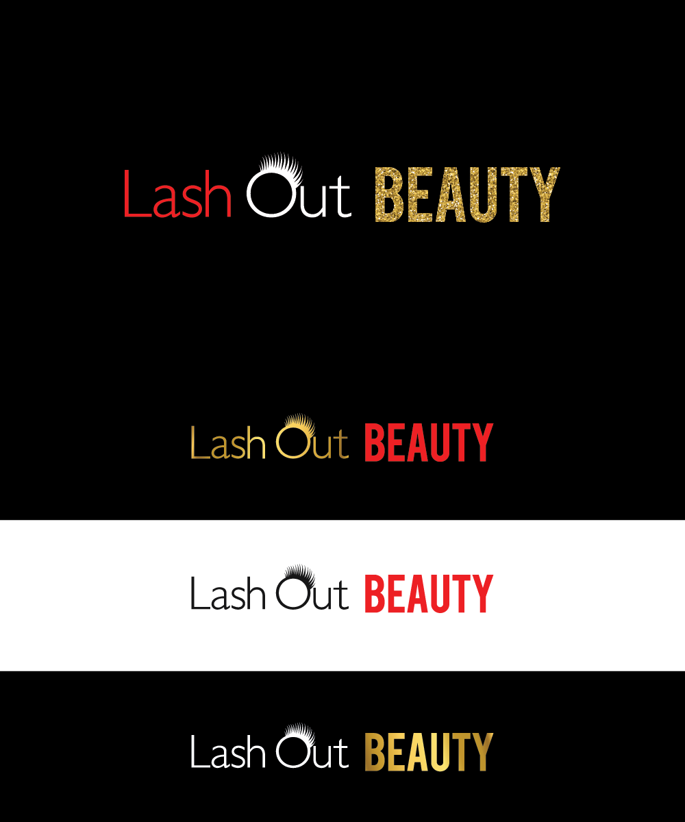 Logo Design by Wild Geek for Lash out Beauty llc | Design #17146897