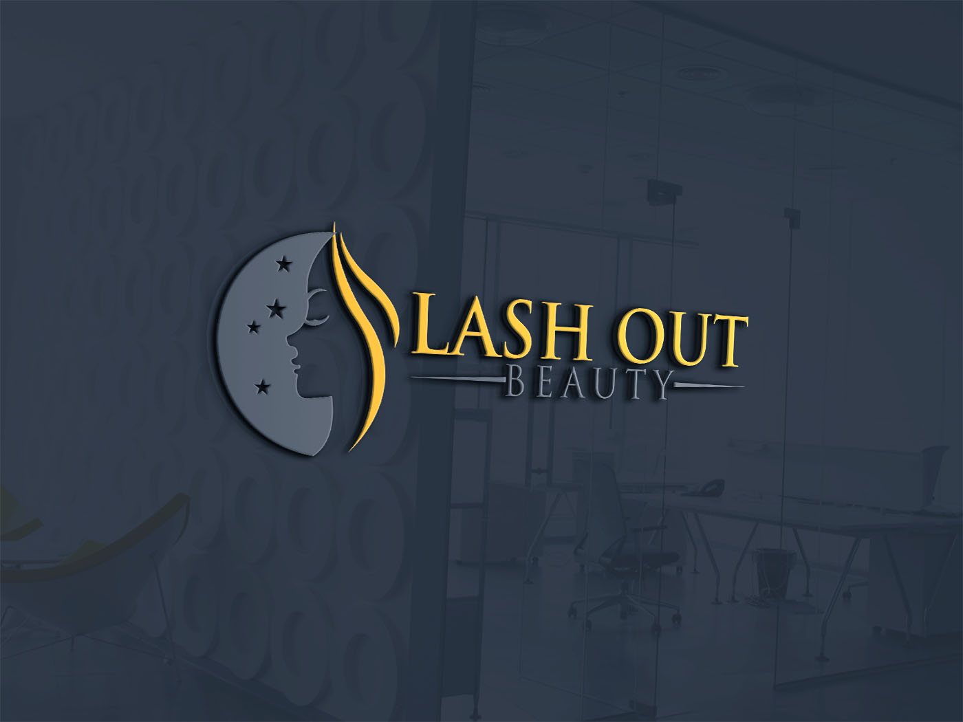Logo Design by Alhamduliallah for Lash out Beauty llc | Design #17120790