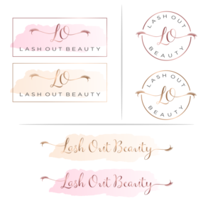 Logo Design by vlydesign for Lash out Beauty llc | Design: #17202493