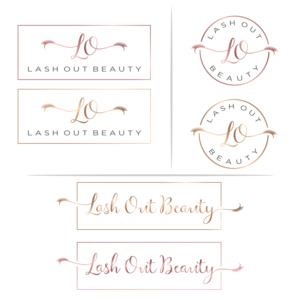 Logo Design by vlydesign for Lash out Beauty llc | Design: #17202494