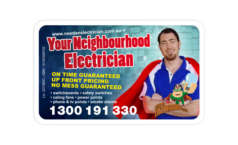 Visitenkarten-Design von Atvento Graphics für Need An Electrician Pty Ltd | Design #623993
