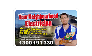 Business Card Design by Atvento Graphics for Need An Electrician Pty Ltd | Design #629596