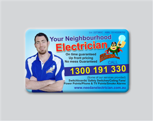 Business Card Design by artleo for Need An Electrician Pty Ltd | Design #627790