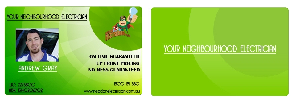 Business Card Design by sonic for Need An Electrician Pty Ltd | Design #621237