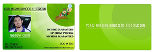 Business Card Design by sonic for Need An Electrician Pty Ltd | Design #621237