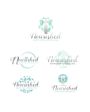 Nourished Nutrition Counseling  | Logo Design by Anekaa