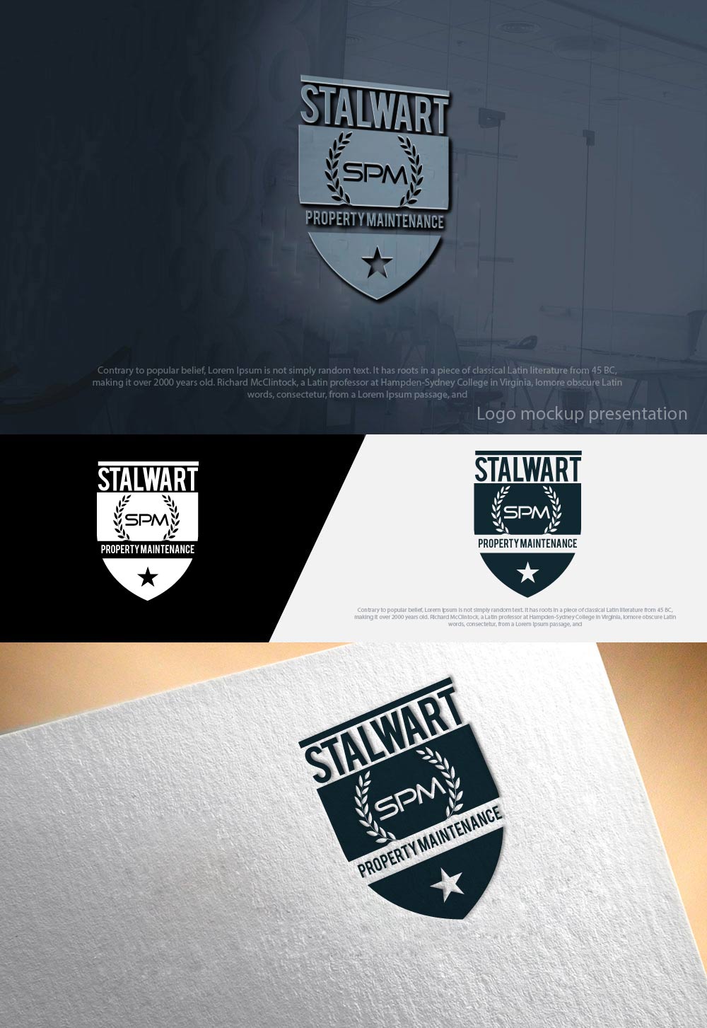 Diseño de Logo por zebronicgraphic para Stalwart Property Maintenance Inc. | Diseño #17101991