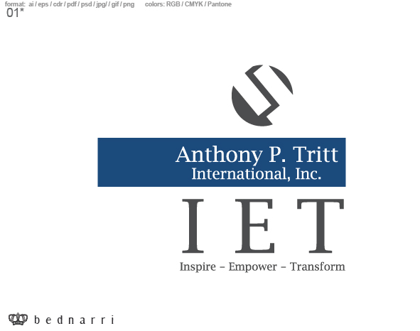 Logo Design by bednarri for Anthony P. Tritt International, Inc | Design #45617