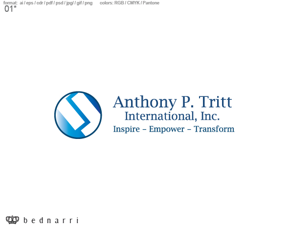 Logo Design by bednarri for Anthony P. Tritt International, Inc | Design #45619