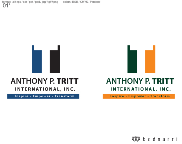 Logo Design by bednarri for Anthony P. Tritt International, Inc | Design #45875