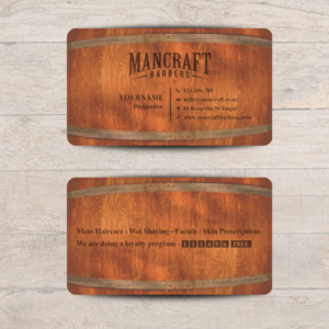 Design business cards for Mancraft Barbers   (Opening March so won't need finalised till January2018 | Diseño de Tarjeta de Presentación por bdesigner9