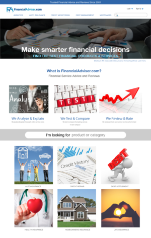 FinancialAdviser.com or FinancialAdviser | Web-Design von briliana