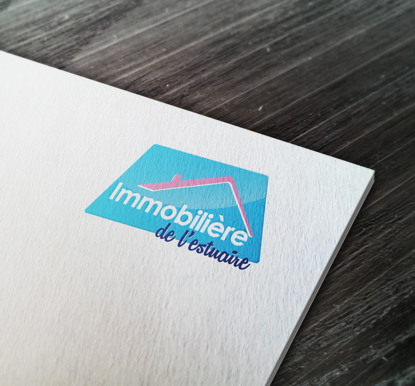 Logo Design by ZEKKOUR Fouzi for IMMOBILIERE DE L'ESTUAIRE | Design #17195324