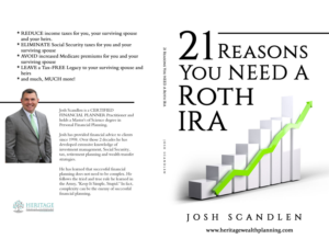 21 Reasons You NEED A Roth IRA Book Cover | Book Cover Design by Estratosphera