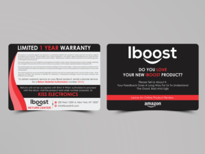Iboost Warranty Card