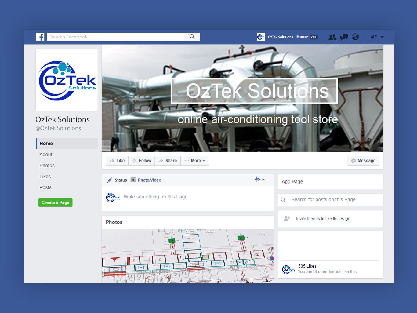 Facebook Design by 69demo for OzTek Solutions | Design #17125392